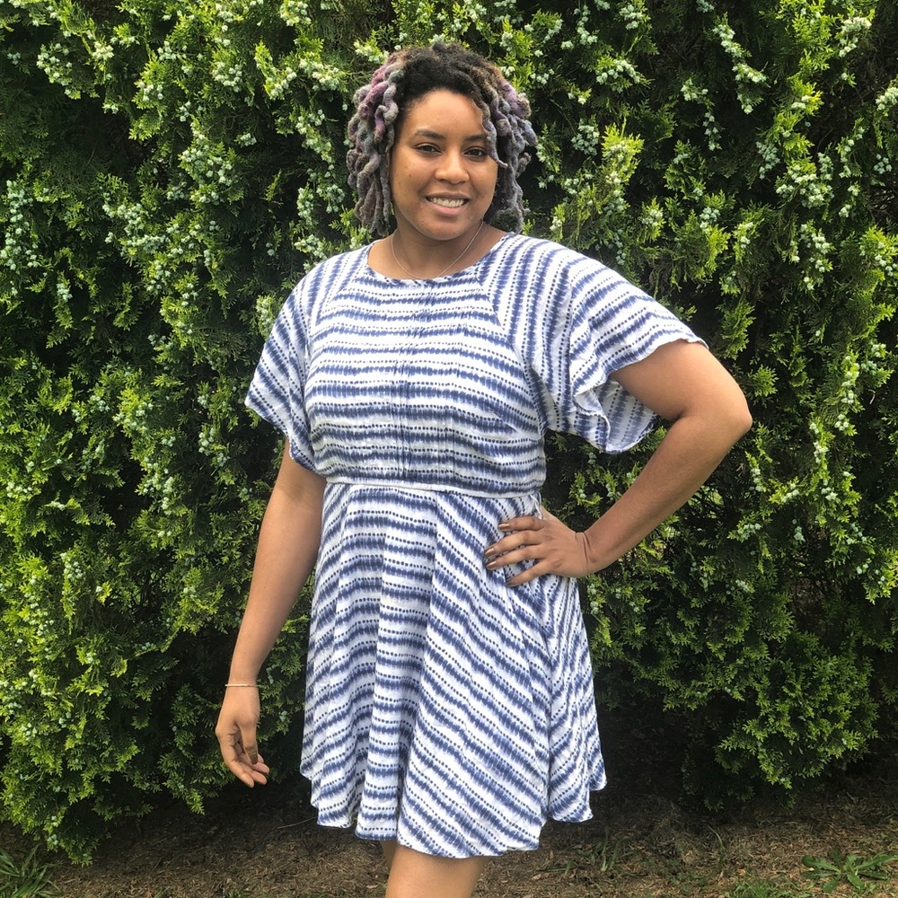 Watercolored Old Navy Dress